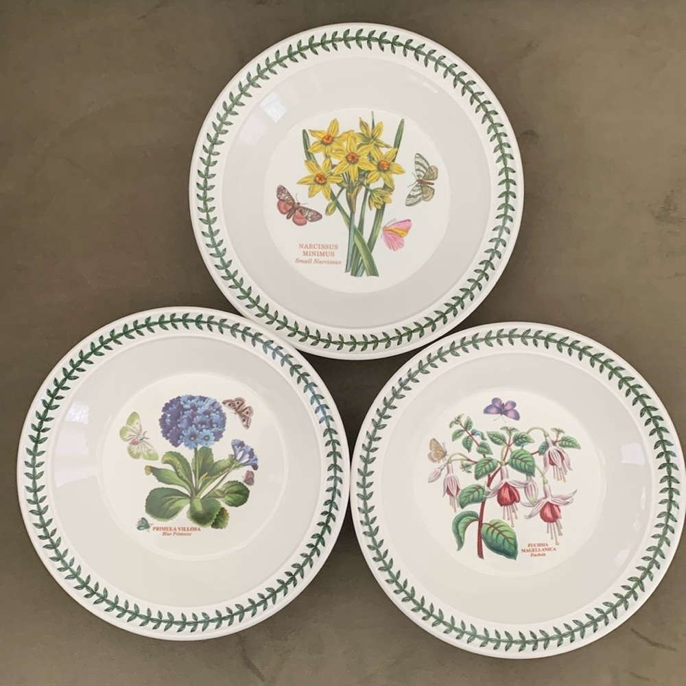 Portmeirion Set of 3 Botanic Garden Pasta Bowls